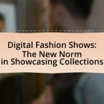 Digital Fashion Shows: The New Norm in Showcasing Collections