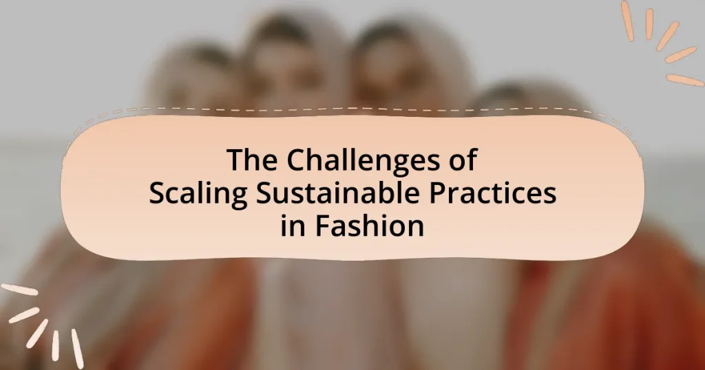 The Challenges of Scaling Sustainable Practices in Fashion