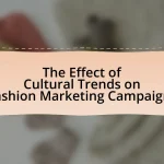 The Effect of Cultural Trends on Fashion Marketing Campaigns