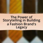 The Power of Storytelling in Building a Fashion Brand’s Legacy