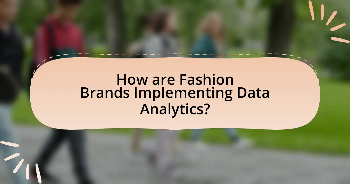 How are Fashion Brands Implementing Data Analytics?