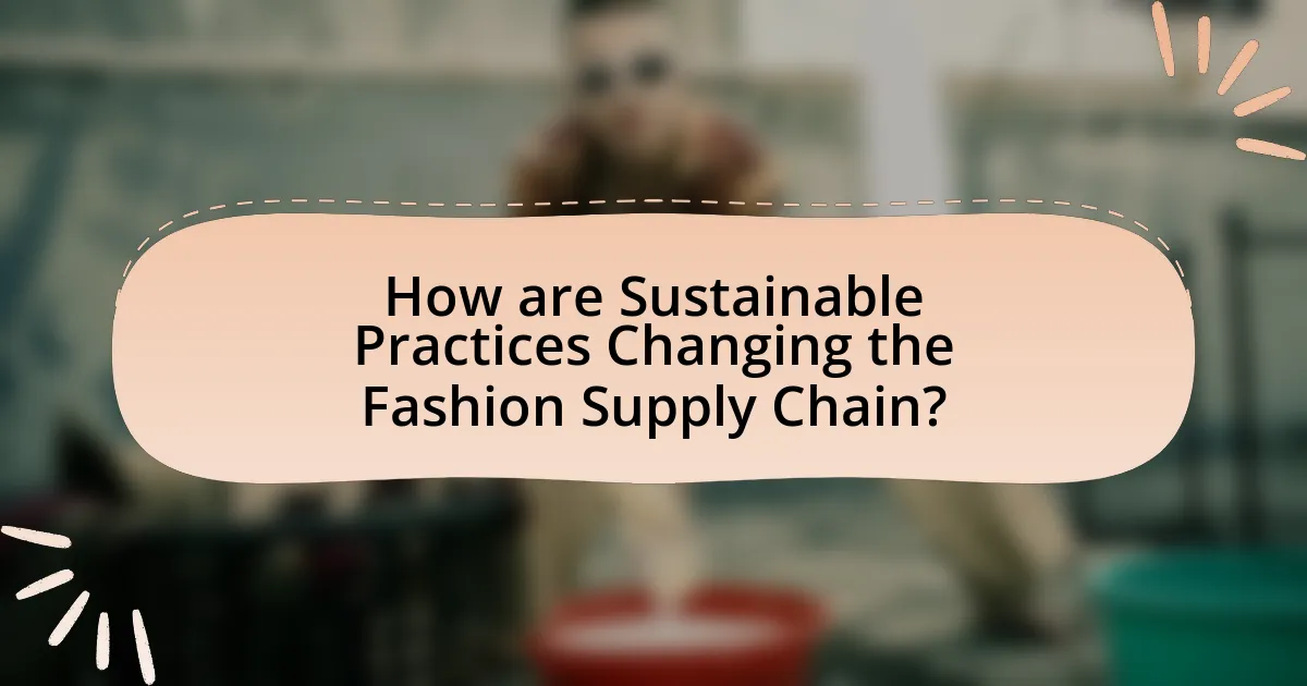 How are Sustainable Practices Changing the Fashion Supply Chain?