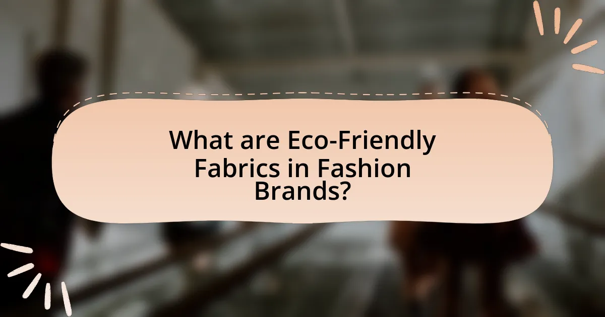 What are Eco-Friendly Fabrics in Fashion Brands?
