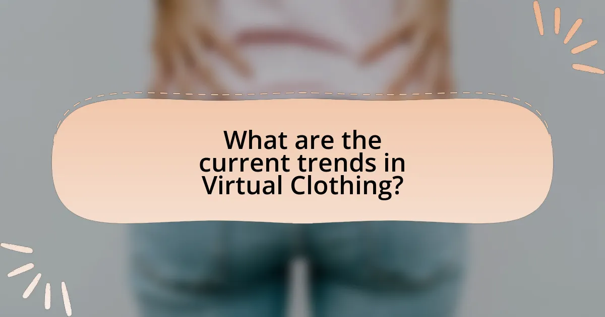 What are the current trends in Virtual Clothing?