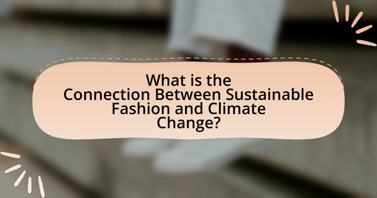 What is the Connection Between Sustainable Fashion and Climate Change?