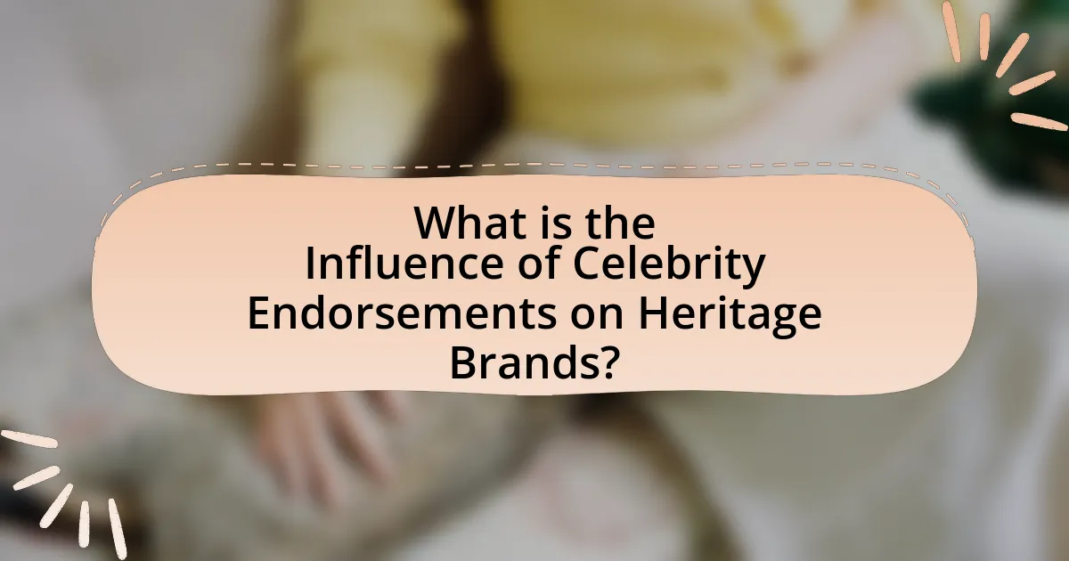 What is the Influence of Celebrity Endorsements on Heritage Brands?