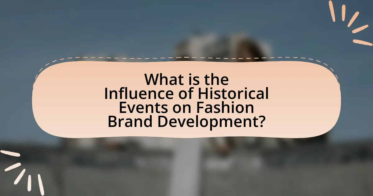 What is the Influence of Historical Events on Fashion Brand Development?