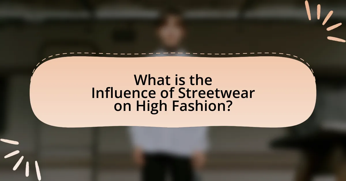What is the Influence of Streetwear on High Fashion?