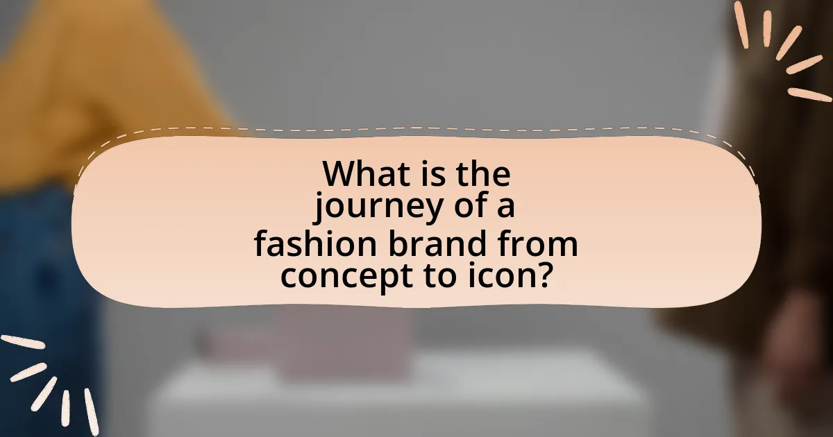 What is the journey of a fashion brand from concept to icon?